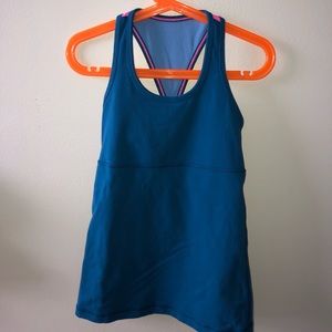 Blue/Pink ivivva girls tank top